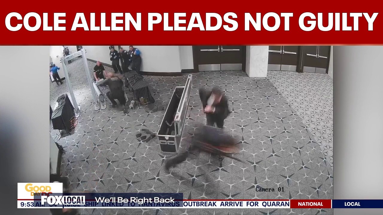WHCA Dinner shooting suspect Cole Allen pleads not guilty