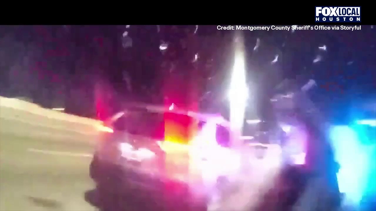 VIDEO: Montgomery Co. deputy vehicle hit during traffic stop