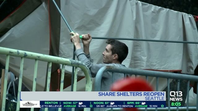 Seattle homeless shelter reopens