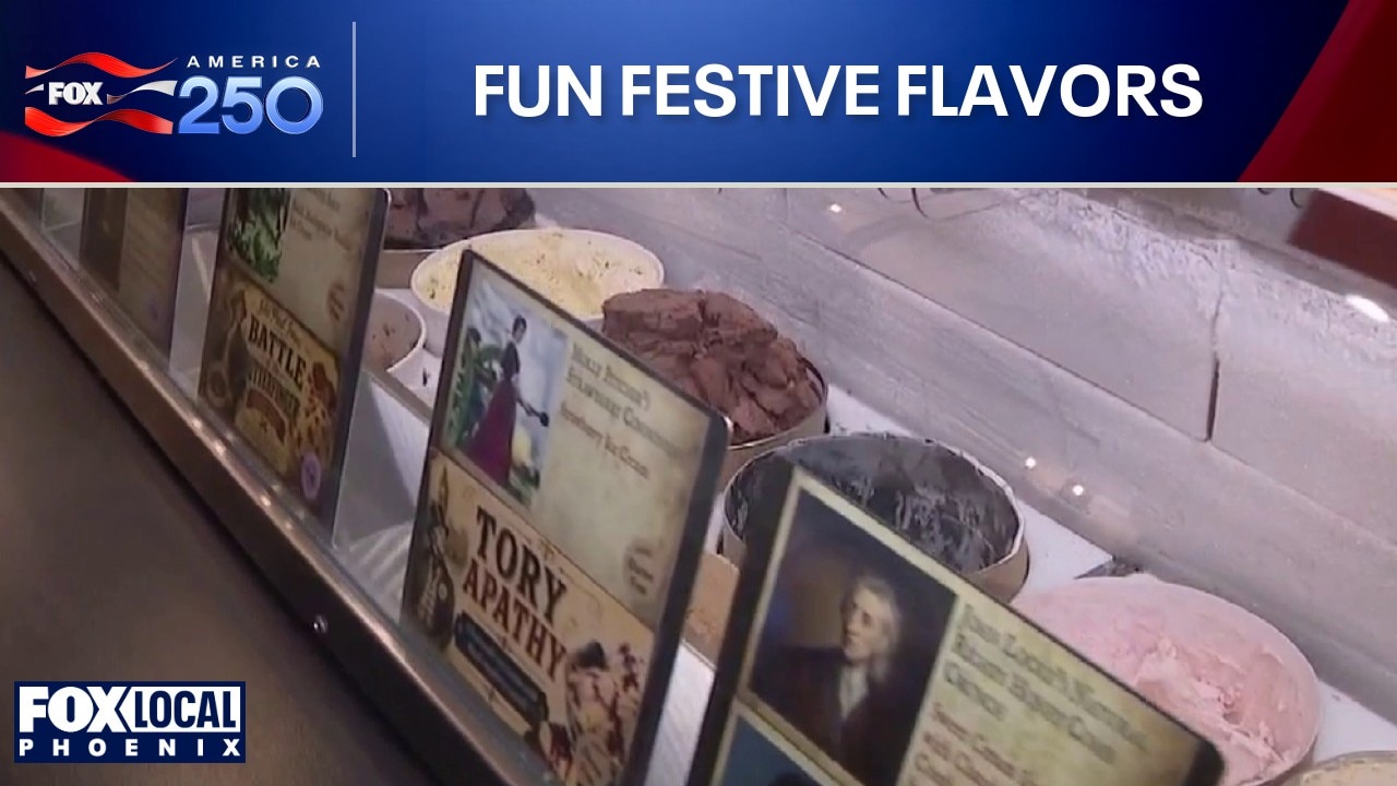 Revolutionary themed ice cream shop decorated like 1700s tavern