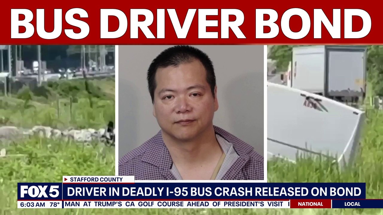 Driver in deadly I 95 bus crash released on bond | FOX 5 AT 6AM