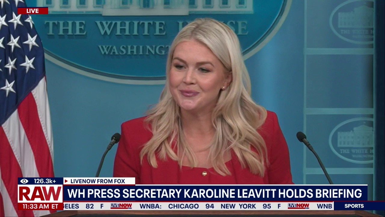 Karoline Leavitt holds briefing amid Iran conflict