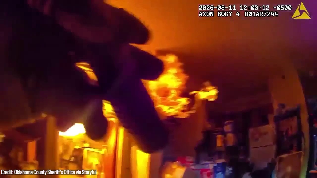 Man shoots flamethrowers at deputies serving eviction