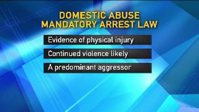 Three criteria for officers when making a domestic violence arrest