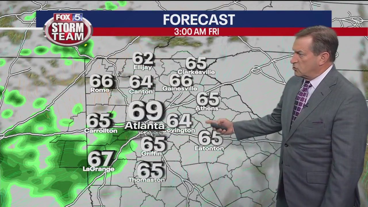 Wednesday evening forecast