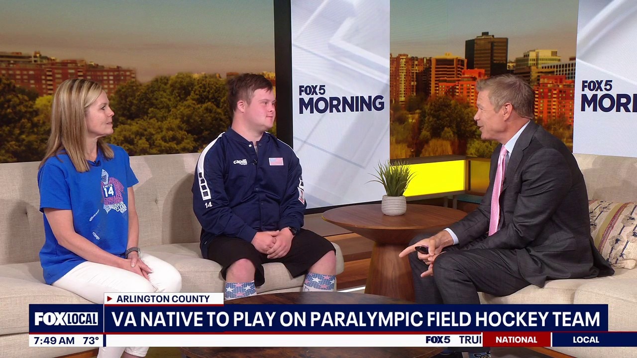 Paralympic World Cup Field Hockey Player visits Fox 5!