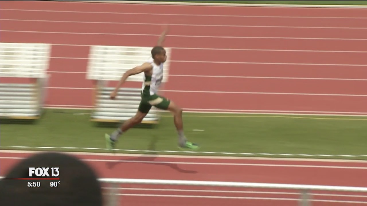 Best college triple jumper student at USF