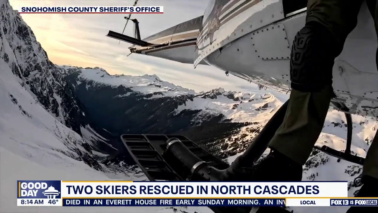Two skiers rescued in WA's North Cascades