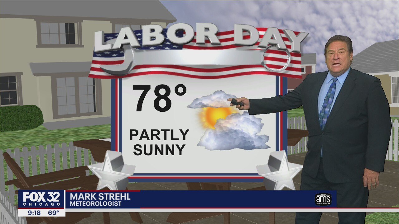 Chicago weather forecast for Saturday night, September 3
