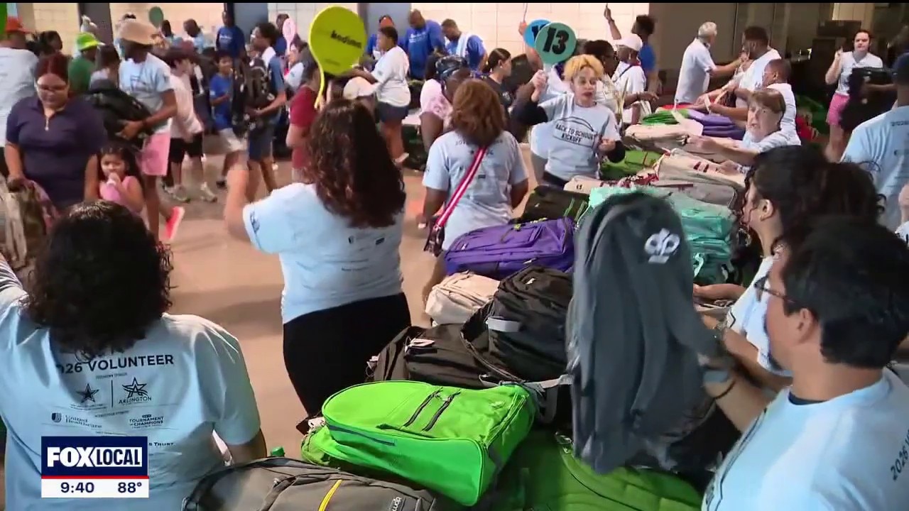 Arlington ISD back-to-school event provides supplies