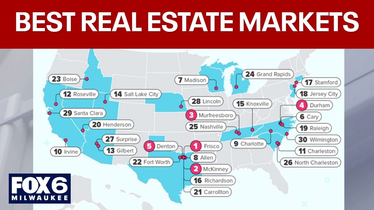 Best real estate markets; where study ranks 3 WI cities