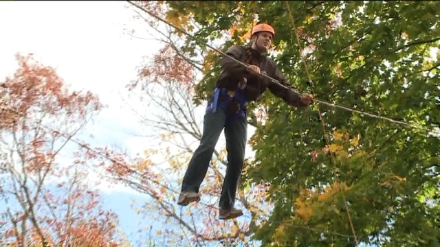 Chip hits the high ropes at Potter`s Forest