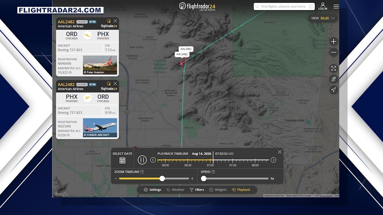 AA planes avert potential disaster over Phoenix