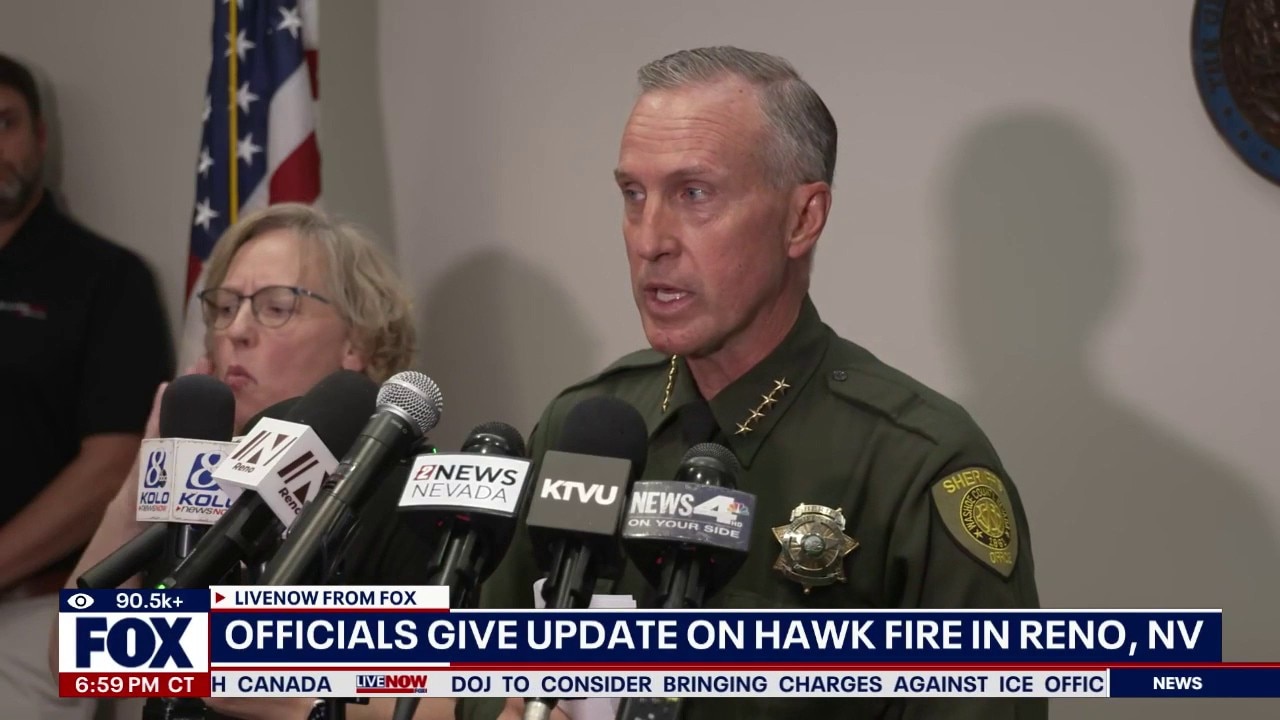 Officials give update on Hawk fire in Reno, NV
