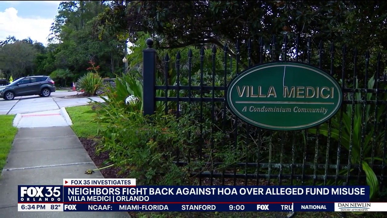 Neighbors file lawsuit against Orlando HOA over financial concerns