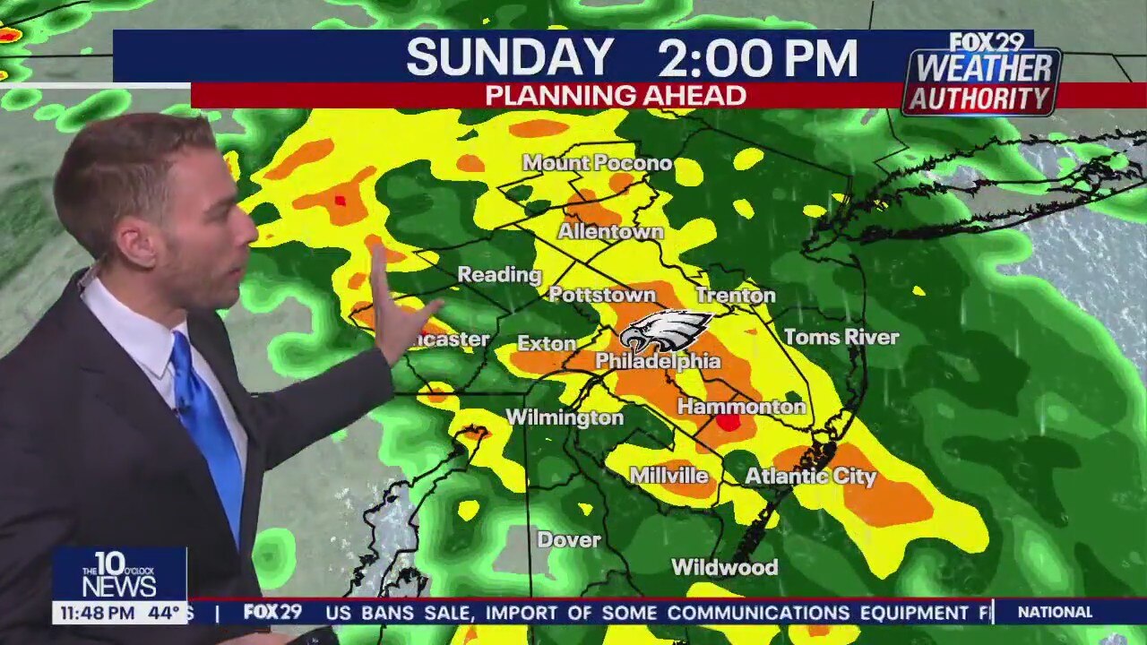 Weather Authority: 11:30 p.m. Saturday forecast