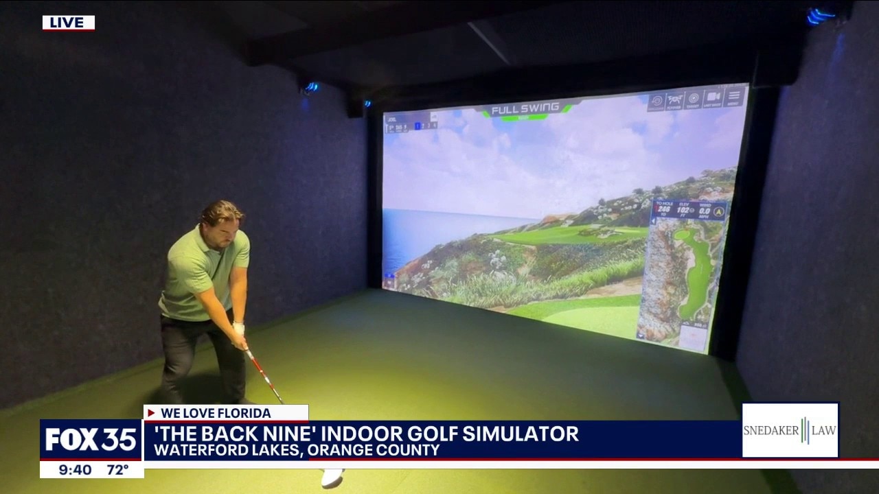 The Back Nine indoor golf simulator opens in Orlando