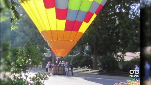 Hot air balloon hard landing