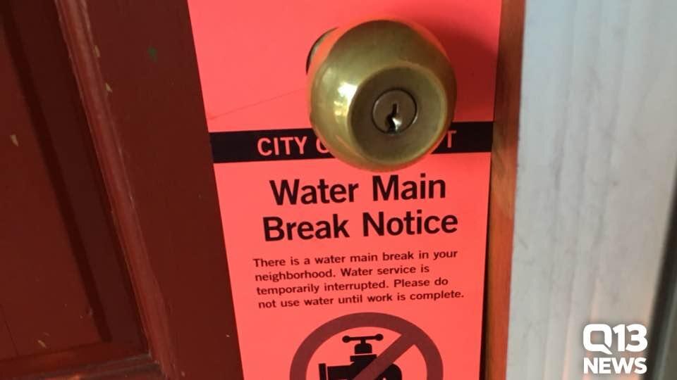 Cold temps lead to water main breaks leaving many Everett residents without water
