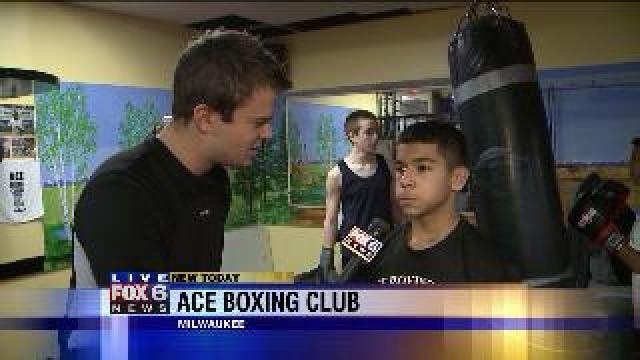 Chip talks boxing at Ace Boxing Club