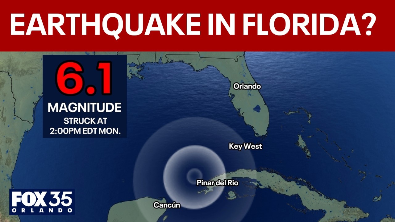 Cuba 6.1-magnitude earthquake felt in Central Florida