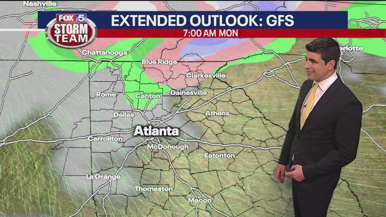 Late Thursday evening forecast