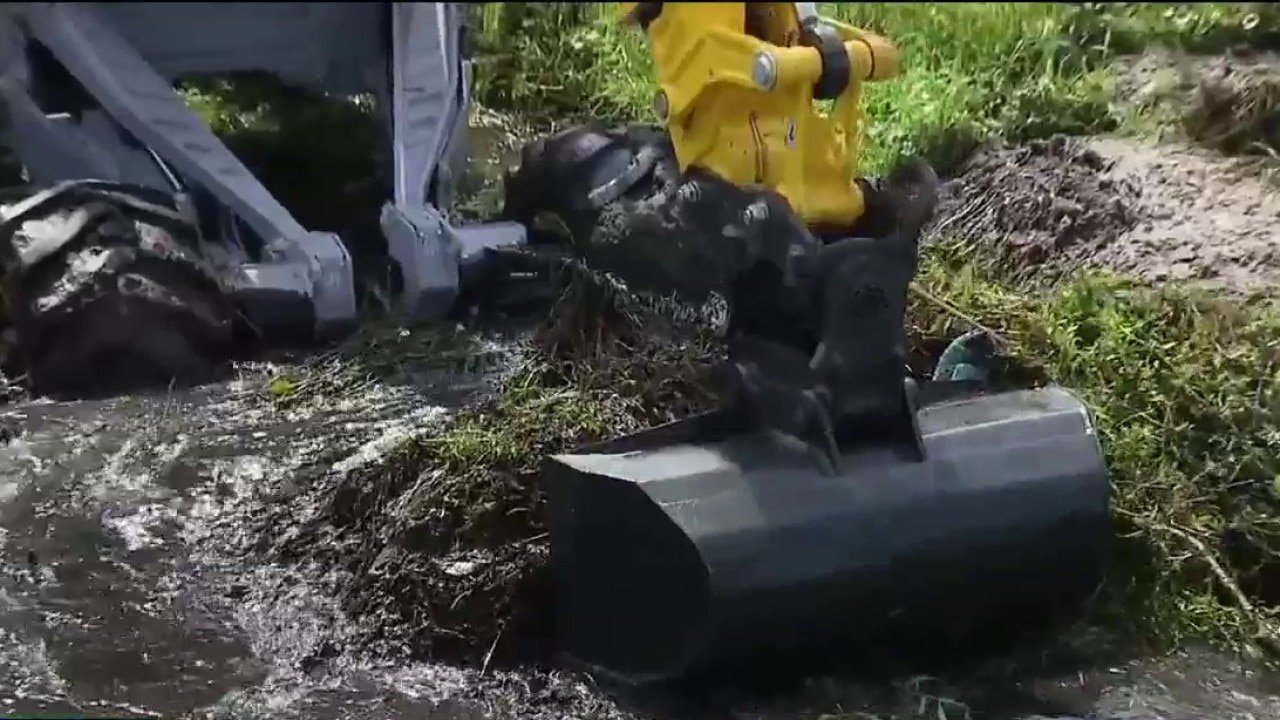 Ditch clearing upgrades to prevent flooding
