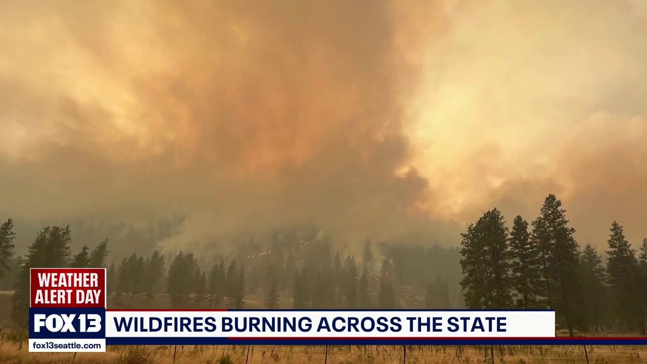 Major wildfires burning across Washington state