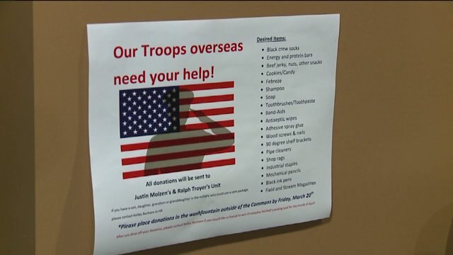 Bradley Corporation collects hundreds of dollars worth of goods for troops overseas