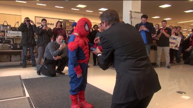 6-year-old boy battling genetic disorder receives a Make-A-Wish day fit for a superhero!