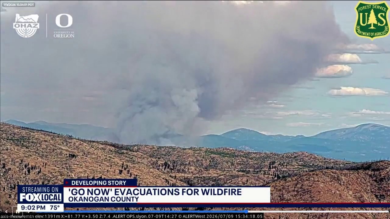 Wildfire prompts massive evacuations in Okanogan, WA