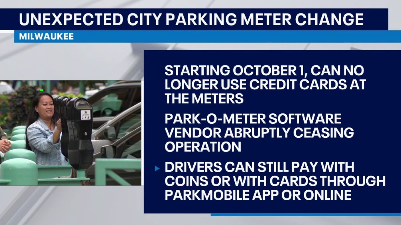 Parking meter card payments unavailable soon