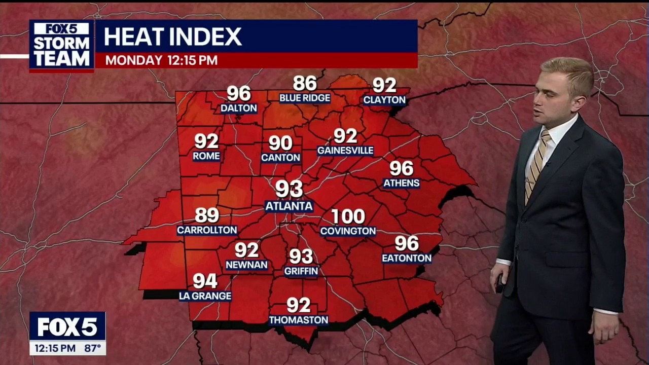 Monday noon weather forecast