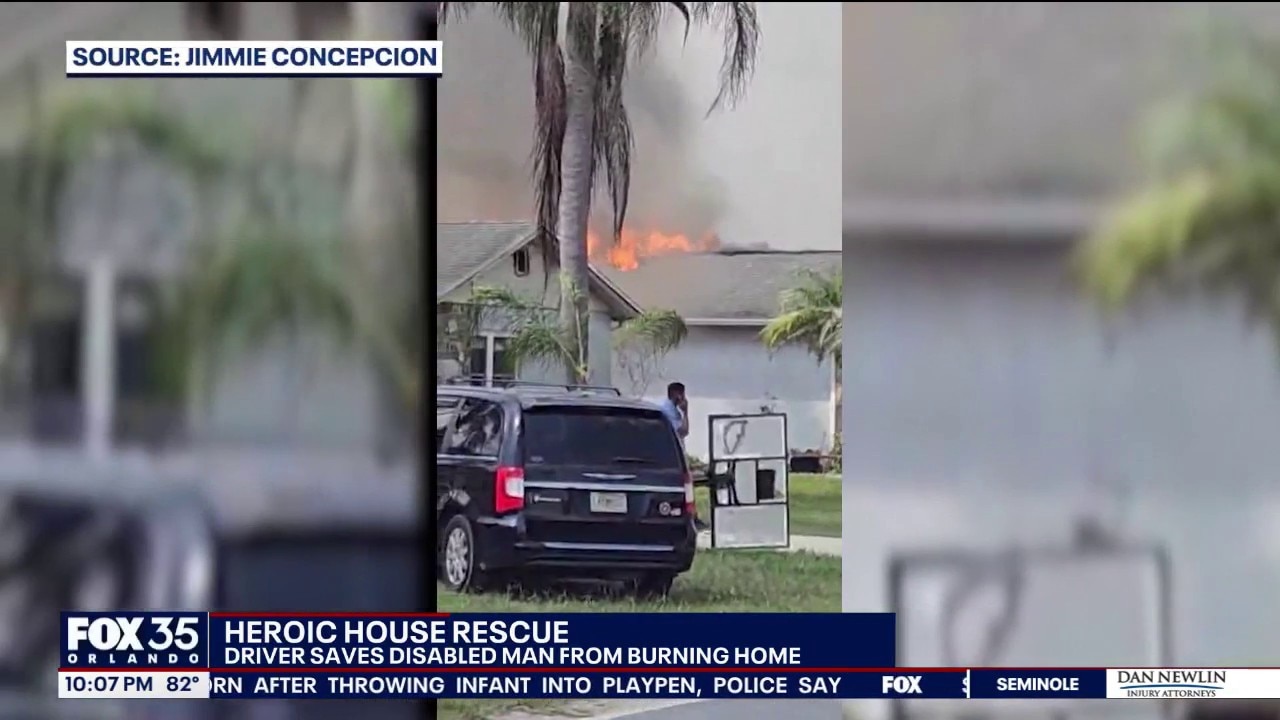 Good Samaritan rescues disabled man from burning Osceola County home
