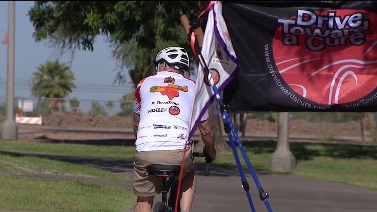 Cyclists bike 1,600 miles for Parkinson's cause