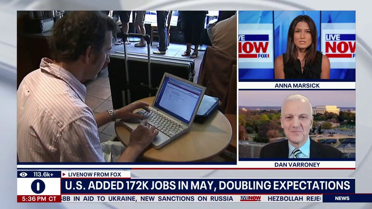 U.S. adds 172K jobs in May, doubling expectations