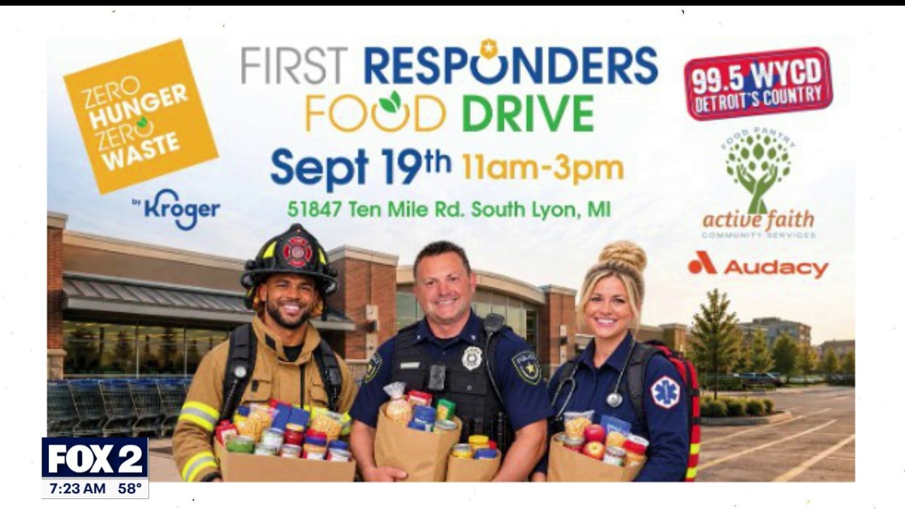 First Responders Food Drive At Kroger