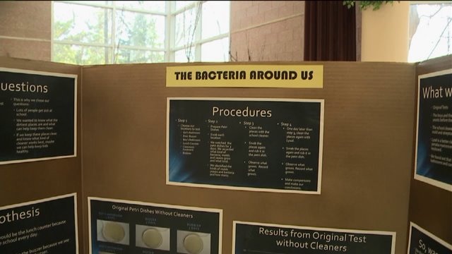 Chip checks out project ahead of MPS STEM fair