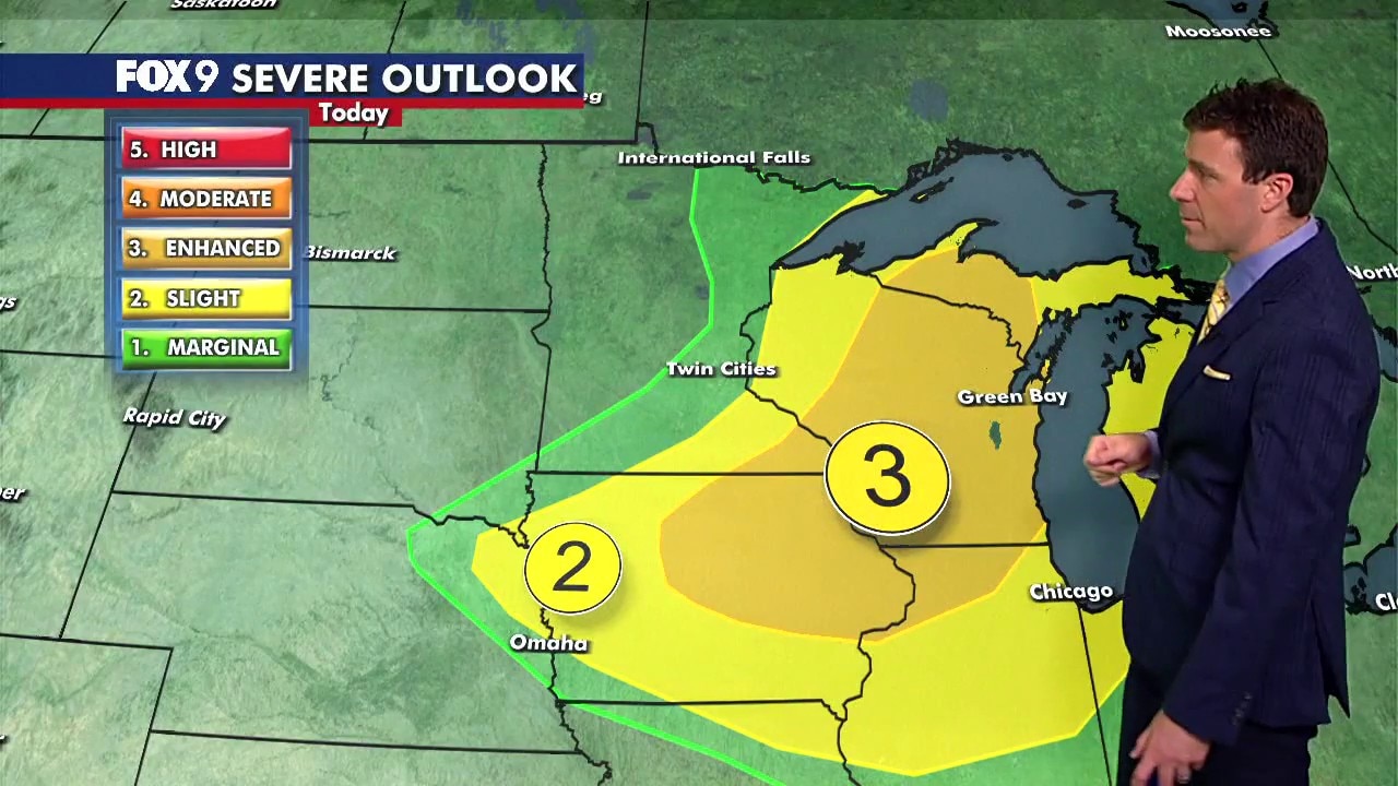 MN weather: Storm chances Monday afternoon, evening