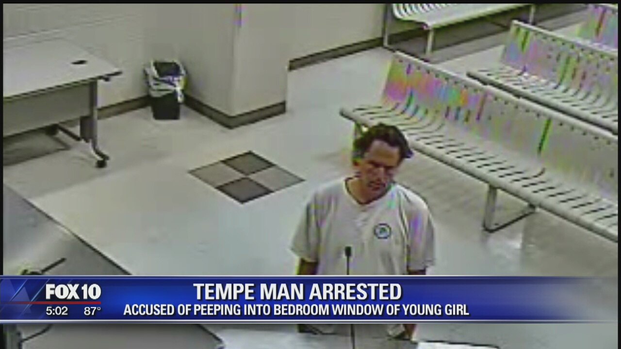 Tempe man accused of peeking into young girl's bedroom window