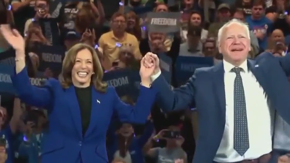 Democratic VP nominee Tim Walz Milwaukee visit