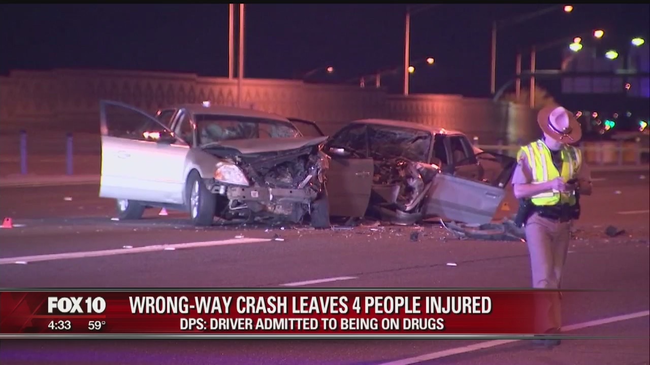 DPS: 4 injured in wrong-way crash along Loop 202 in Mesa