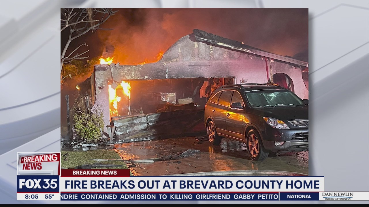 Family dog saved from burning home in Brevard County