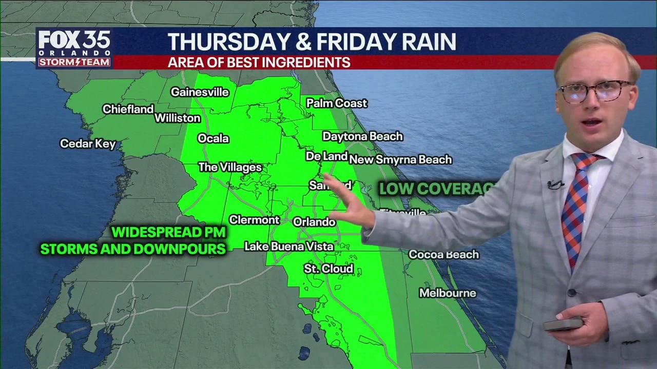 Orlando PM Weather Forecast: The rainy season is back