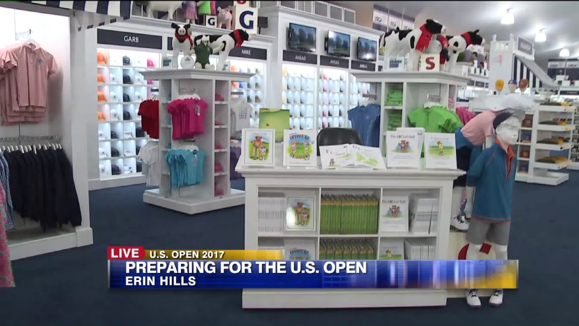Merchandise tent at US Open