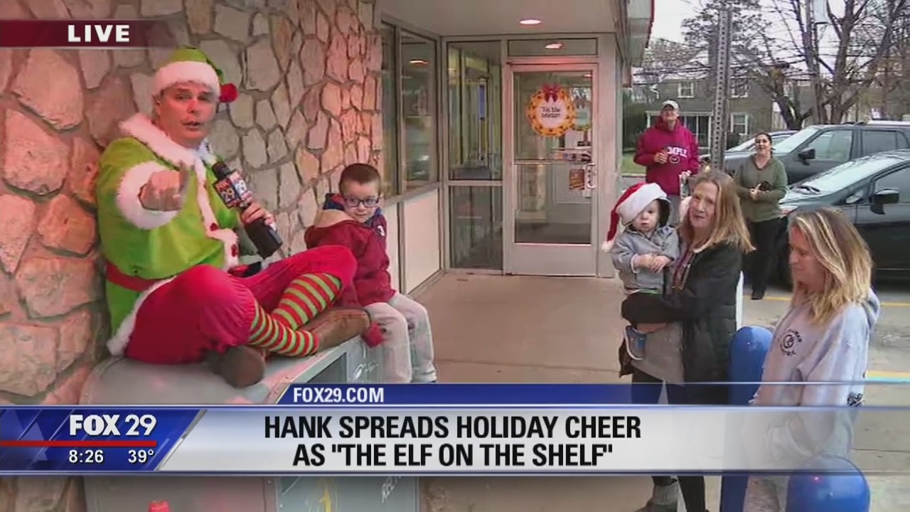 Hank the Elf finds a shelf in Delaware County