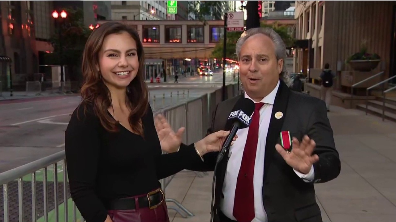 Chicago Columbus Day Parade rolls through the Loop