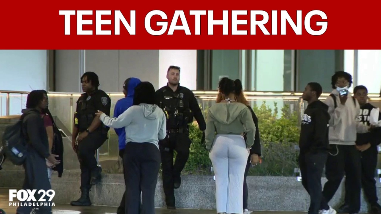 Police, transit officers monitor smaller teen group at City Hall after prior chaos
