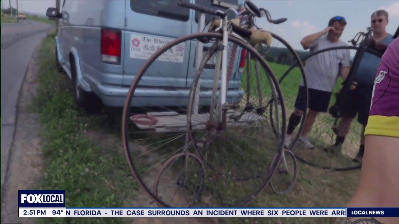 Historic high-wheel cyclists halfway through 800-mile journey from Metro Detroit to Philadelphia