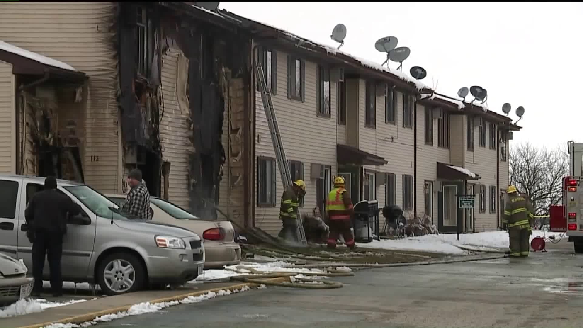 Beaver Dam firefighters rescue 2 people from apartment fire, including person hanging out window